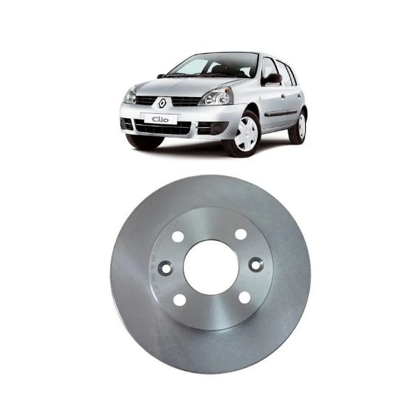 Disco De Freio Dianteiro Clio, Sandero e Logan 2008 Em Diante 1.6 8 e 16V Ventilado Par 