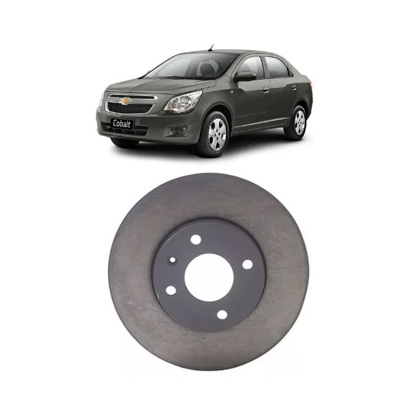Disco De Freio Dianteiro Cobalt Com ABS Spin e Sonic 2012 Em Diante 1.4 e 1.8 Ventilado Par
