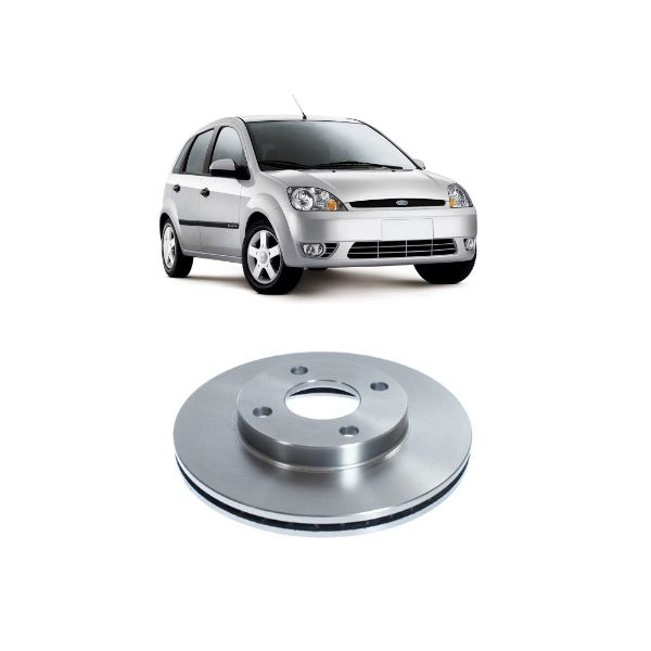 Disco De Freio Dianteiro Fiesta e Ecosport 2003 Em Diante 1.6 Focus Até 2009 1.6, 1.8 e 2.0 Par