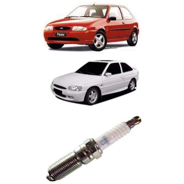 Vela de Ignição Fiesta, Courier e Escort 1997 á 2002 1.4 e 1.8 16V Zetec Gasolina Jogo