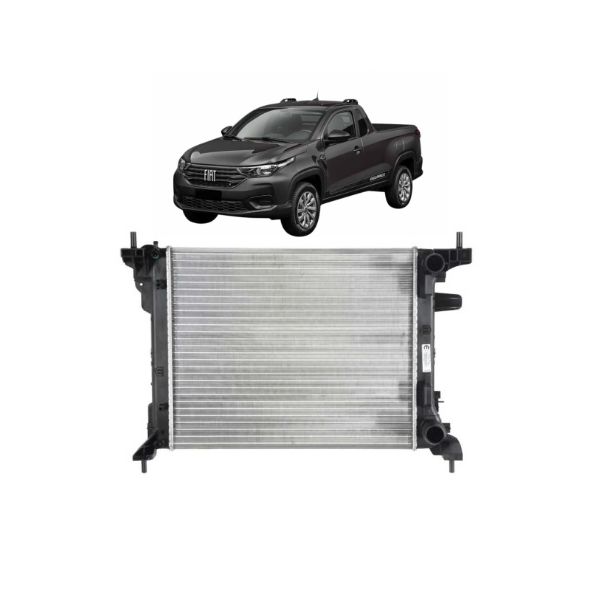 Radiador Strada 2020 Em Diante 1.4 Com e Sem Ar Manual e Automático 
