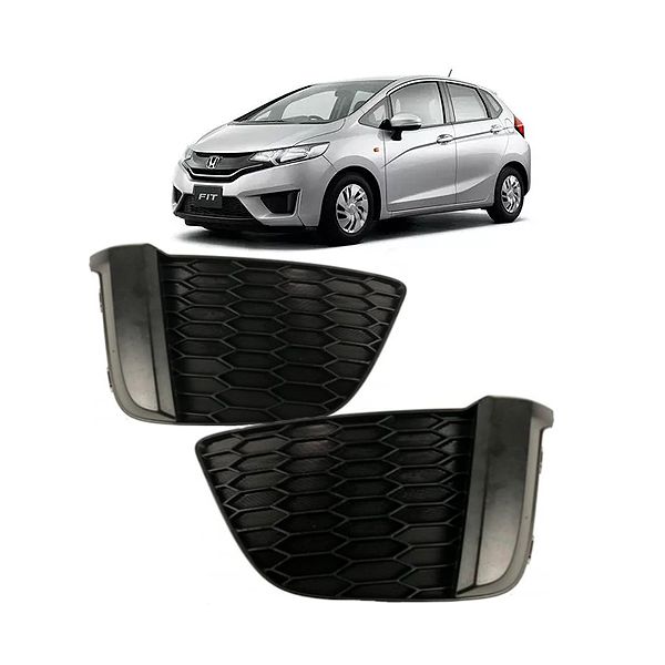 Grade Inferior Honda Fit 2015 á 2017 S/ Furo do Milha 