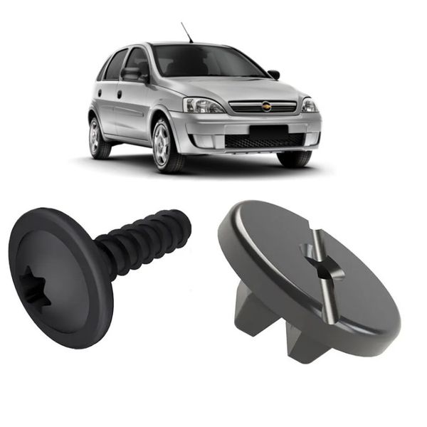 Kit de Fixação do Farol Corsa Hatch e Sedan 2003 Em Diante Montana 2003 á 2012 Agile C/ 6 Peças 