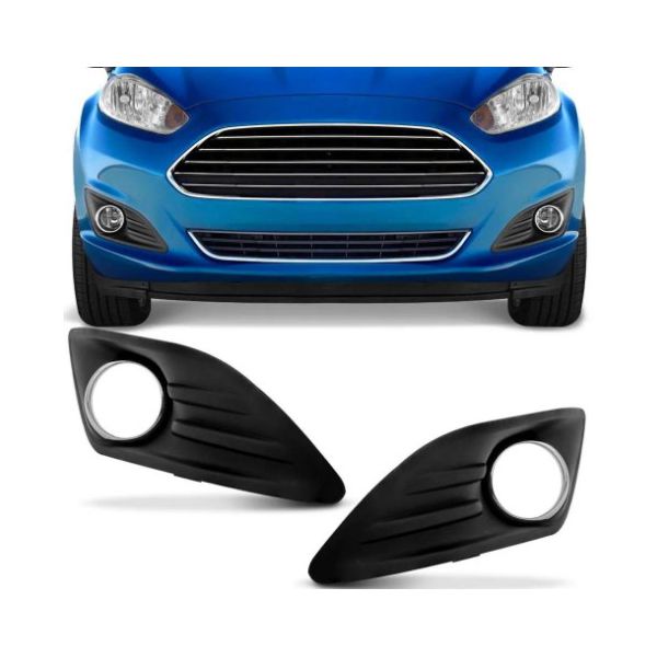 Grade Inferior New Fiesta 2014 á 2018 Preto C/ Furo Milha C/ Aro 