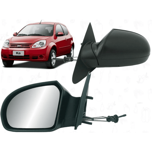 Retrovisor Ford Ka 2008 a 2014 Controle Manual 