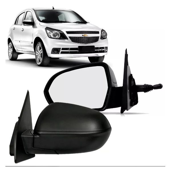 Retrovisor Agile e Montana 2011 Em Diante Controle Manual