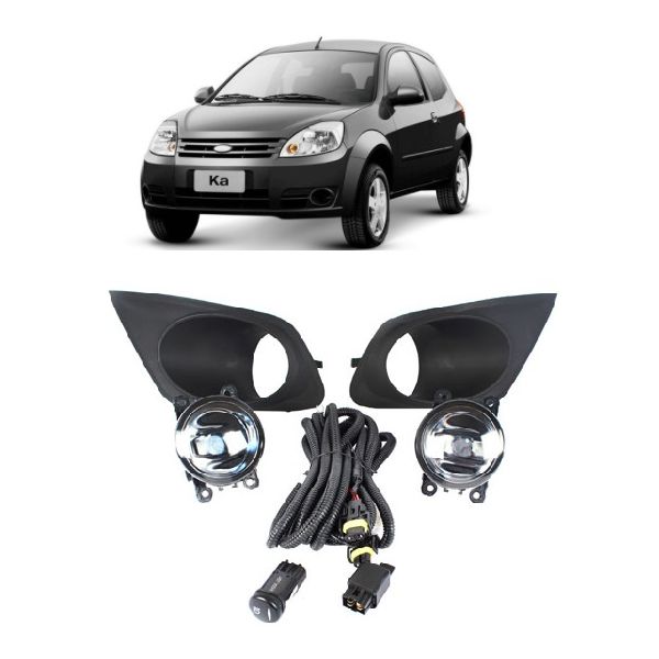 Farol de Milha Ford Ka 2012 a 2014 Botão Modelo Original Jogo 