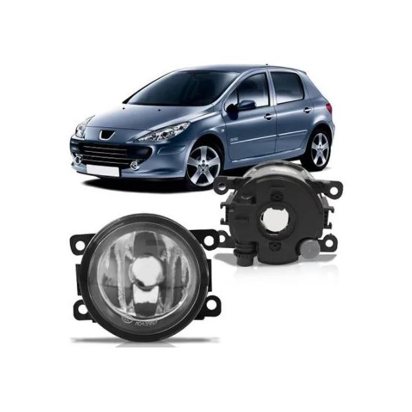 Farol de Milha Peugeot 207, 307, 407, Sandero, Logan, C-3, C-4, C-5, Fiesta, Ford Ka e Focus Peça