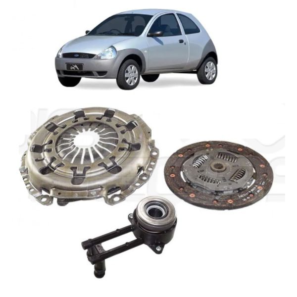 Kit de Embreagem Ford Ka, Fiesta e Courier 1999 Em Diante 1.6 Ecosport 1.0 e 1.6 Rocam 
