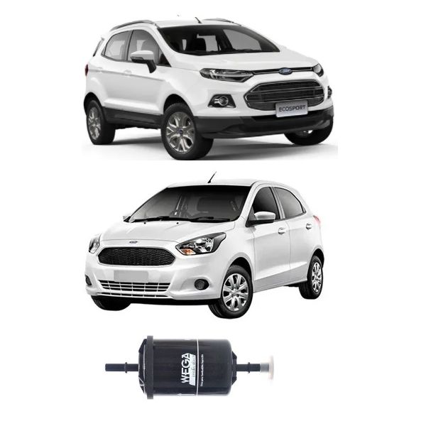 Filtro de Combustível Wega Fiesta e Ecosport 2013 Em Diante Ford Ka 2014 Em Diante 1.0, 1.5 e 1.6 Flex 