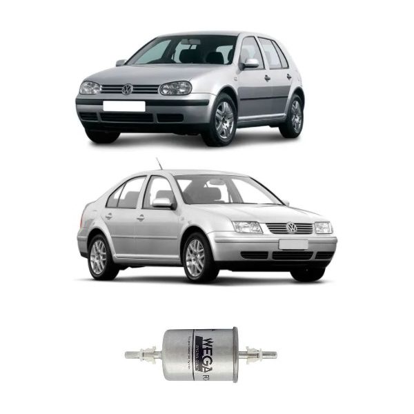 Filtro de Combustível Wega Golf 1999 Em Diante Bora Até 2011 A-3 1994 a 2009 A-4 2001 a 2008 J-6 e T6 Gasolina 