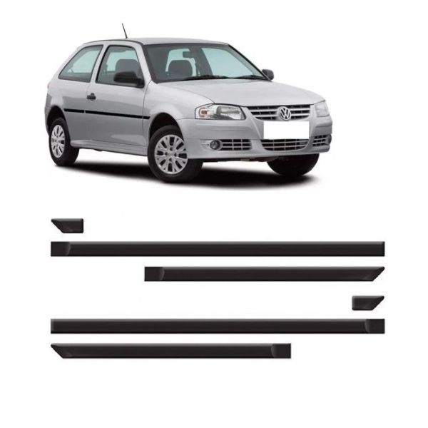 Friso Lateral Gol G3 F2 e G4 2 Portas Preto Jogo 