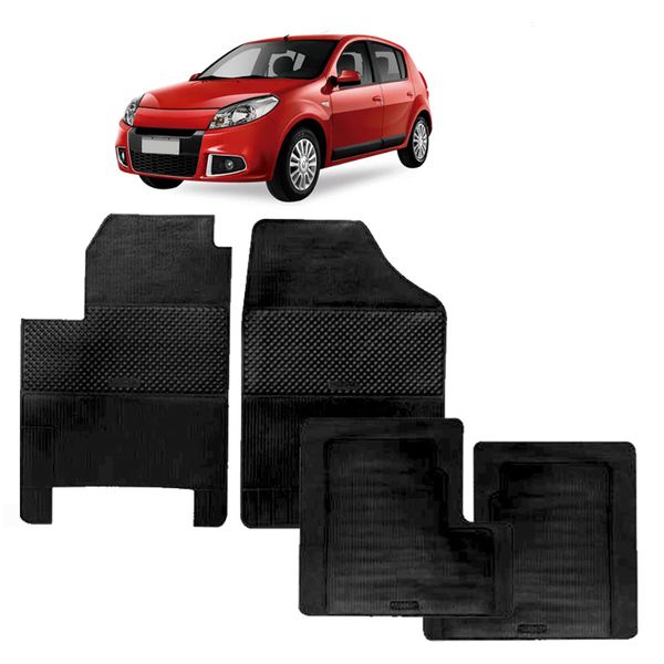 Tapete BRB Sandero 2008 a 2014 4 Peças 