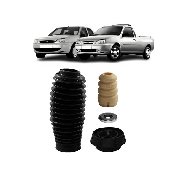 Kit Amortecedor de Suspensão Fiesta e Courier 1996 a 2002 Ford Ka 1997 a 2013 Dianteiro Peça 