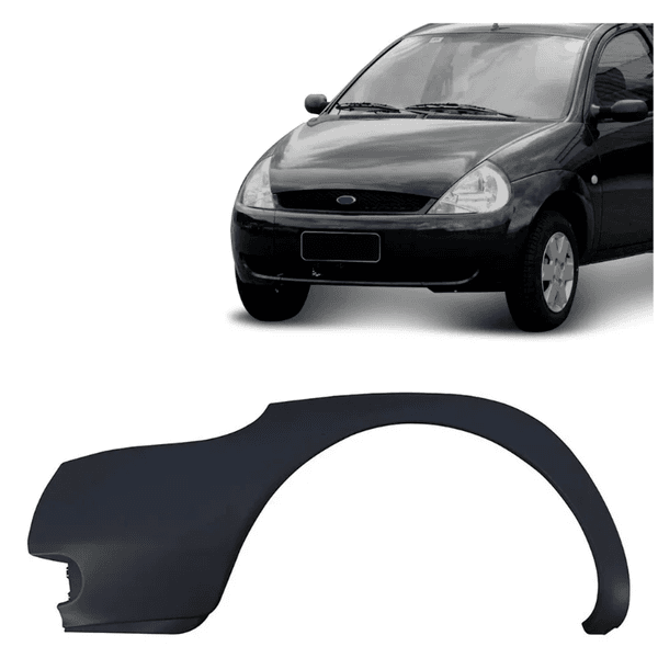 Parachoque Dianteiro Ford Ka Até 2001 Preto 