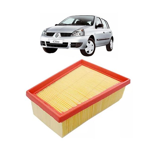 Filtro de Ar Wega Clio 1999 a 2012 Duster e Oroch 2011 Em Diante Captur 2017 Em Diante Livina 2009 Em Diante 1.6 e 2.0 16V