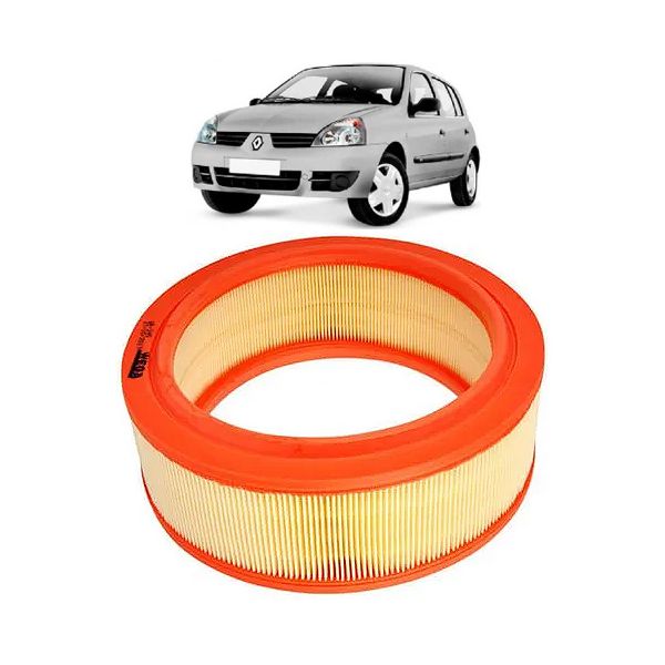 Filtro de Ar Wega Clio e Kangoo 2000 Em Diante Logan e Sandero 1.6 8V 