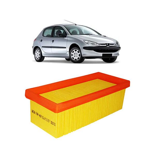 Filtro de Ar Wega Peugeot 206 2000 a 2006 Clio 1999 a 2004 1.0 16V 