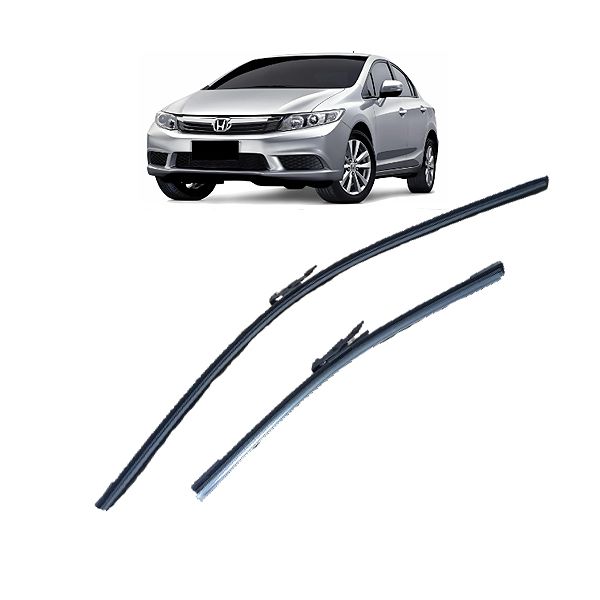 Palheta Rodo Slim 23/26 Polegadas Honda Civic 2012 a 2016 Par