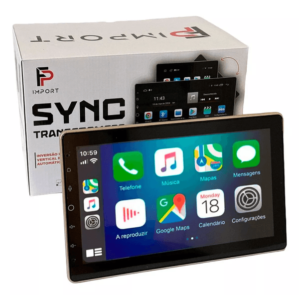 Multimídia FP Import 638-66 10 Polegadas Tela Flutuante 2GB Ram/ 32GB Memória/ Sistema Android 12 