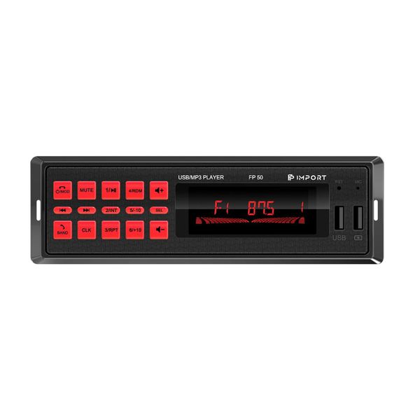Rádio FP Import FP-50 Bluetooth/ FM/ USB/ Aux/ SD Card/ Com Controle 