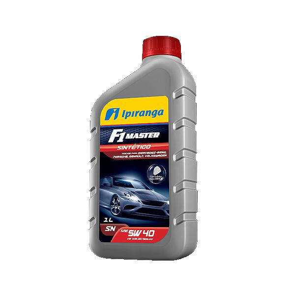 Óleo de Motor Ipiranga F1 Master 5W 40 API SN Sintético 1Lt.