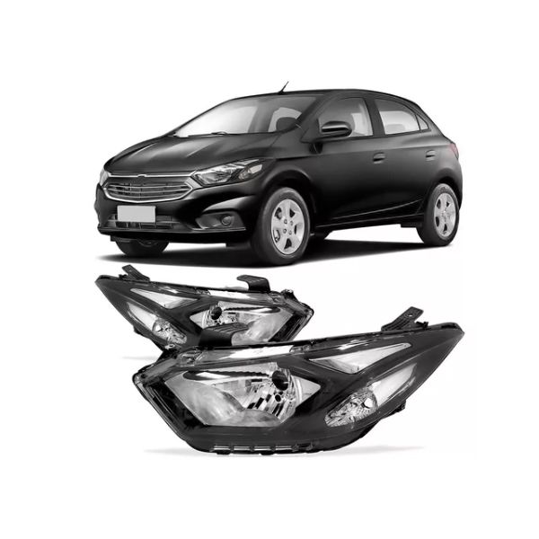 Farol Onix e Prisma 2017 a 2019 Máscara Negra