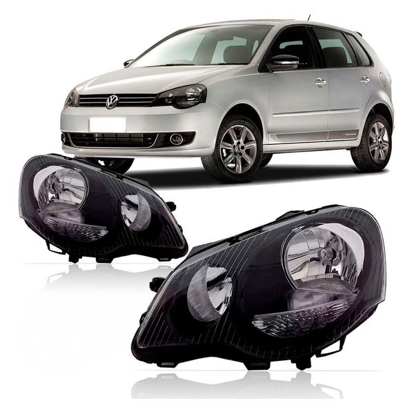 Farol Polo 2007 a 2012 Máscara Negra 