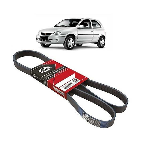 Correia Poly V Corsa Até 2002 1.6 8V Ford Ka, Fiesta e Courier 1997 a 1999 1.0 e 1.3 