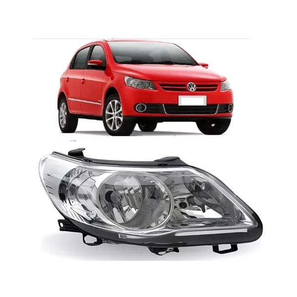 Farol Gol, Voyage e Saveiro G5 Cromado Foco Duplo 