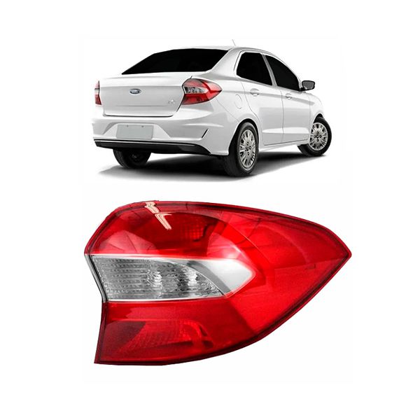 Lanterna Traseira Ford Ka Sedan 2018 Em Diante Bicolor 