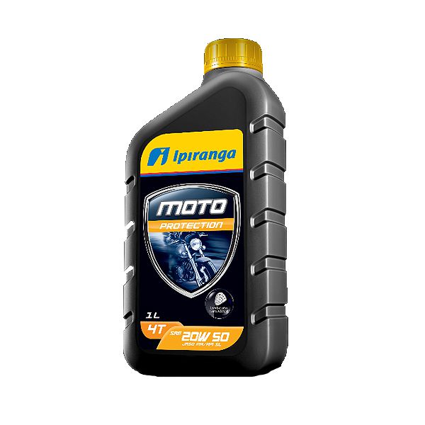 Óleo de Motor Ipiranga Protection Moto 4 Tempos 20W 50 API Sl Mineral 1LT