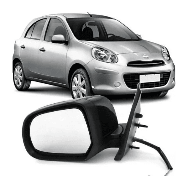 Retrovisor March 2011 Em Diante Elétrico 