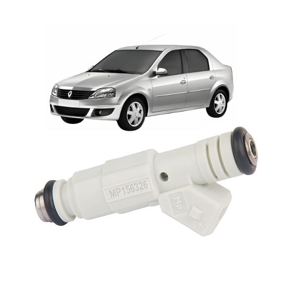 Bico Injetor Logan, Sandero e Symbol 2007 a 2013 1.6 16V Flex Branco Peça 