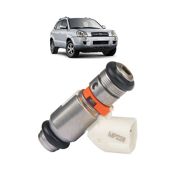 Bico Injetor Tucson e Santa Fé 2013 a 2016 2.0 16V Flex Laranja Peça 