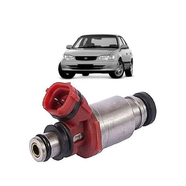 Bico Injetor Corolla 1998 a 2002 1.8 16V Gasolina Vermelho Peça 
