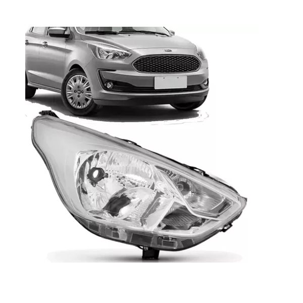 Farol Ford Ka 2018 Em Diante Cromado 
