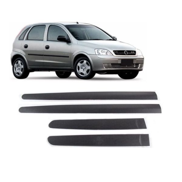 Friso Lateral Corsa 2003 Em Diante 4 Portas Largo Jogo 