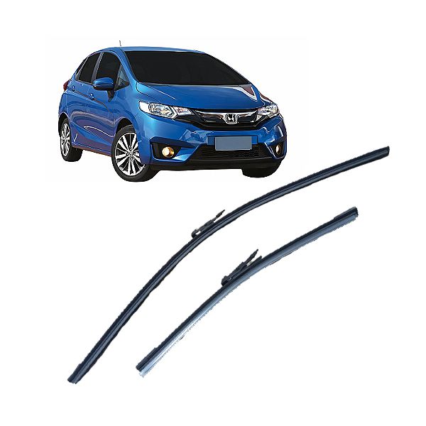 Palheta Rodo Slim 14 e 26 Polegadas Honda Fit 2015 Em Diante Par 