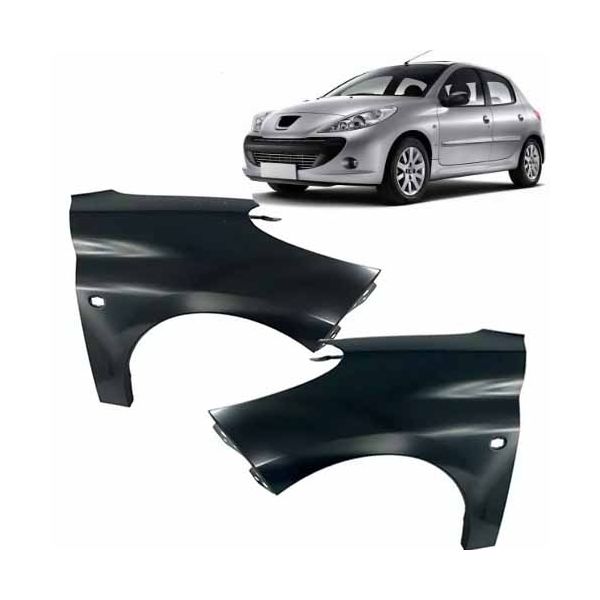 Paralama Peugeot 207 S/ Furo da Moldura 