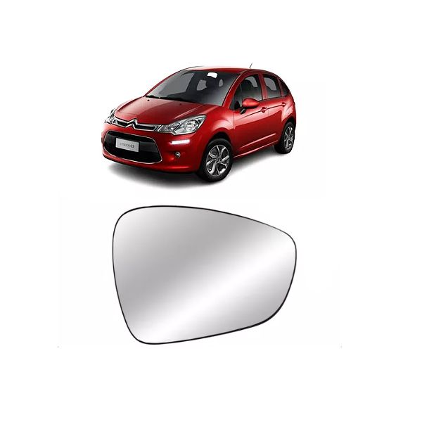 Lente do Retrovisor C-3 2013 Em Diante Aircross e Peugeot 308 a 408 2011 Em Diante 