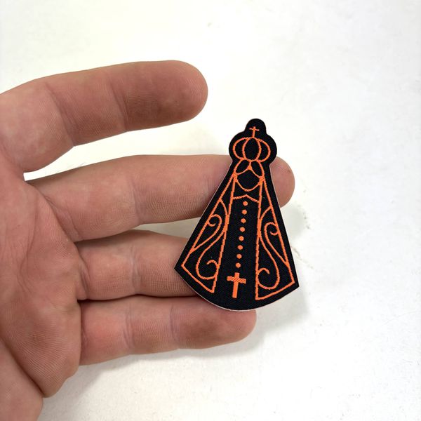 Adesivo para Chapéu - NOSSA SENHORA LARANJA (Patch)
