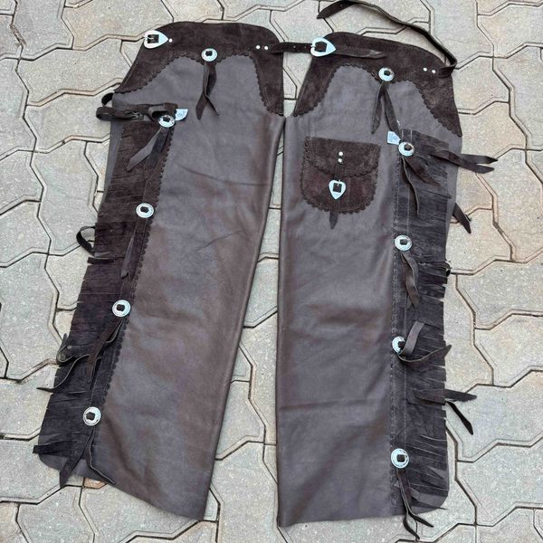 Calça de Couro T&C - Café - Adulto