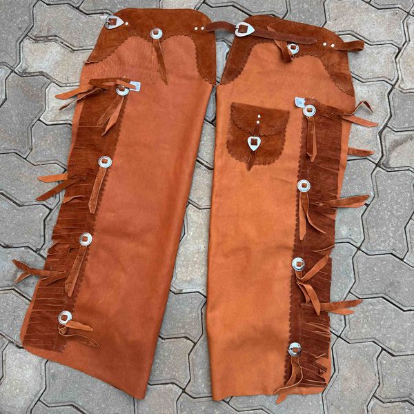 Calça de Couro T&C - Castor - Adulto