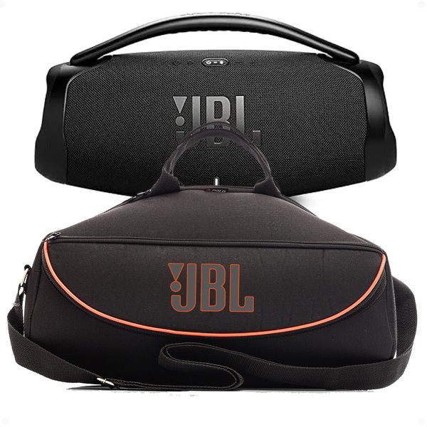 Case Capa Protetora Boombox 1 2 3 C/ Bolso Para Carregador