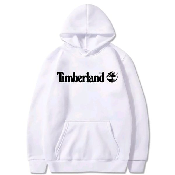 Moletom Timberland em Algodão Branco Logo Escrito 