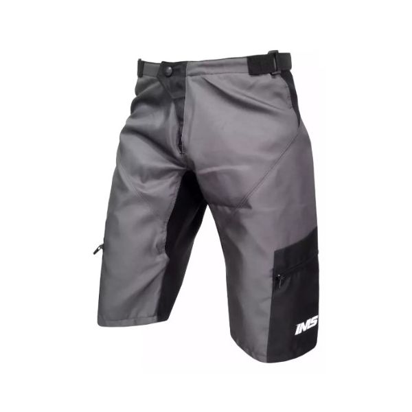 Bermuda Ims Downhill Trilha Motocross Off Road Bolso E Ziper Cinza