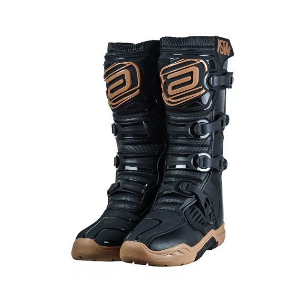 Bota Asw Image Enduro Trilha Motocross Offroad Sola Injetada Marrom