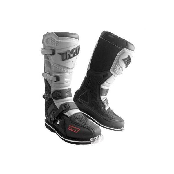 Bota Ims Robust Sola Costurada Bico De Aço Trilha Motocross Cinza
