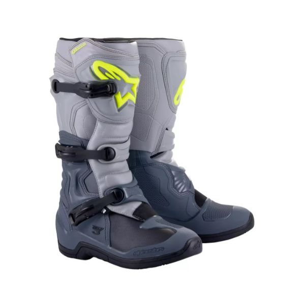 Bota Alpinestars Tech 3 Motocross Trilha Enduro Cinza